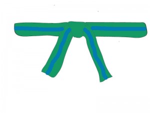 5. Kup - Der grün-blaue Gürtel: Zwischenstufe vom grünen zum blauen Gürtel.